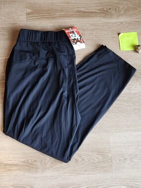 NWT Gradual XL Black Pull On Elastic Waist Drawstring Black Athletic Sweatpants